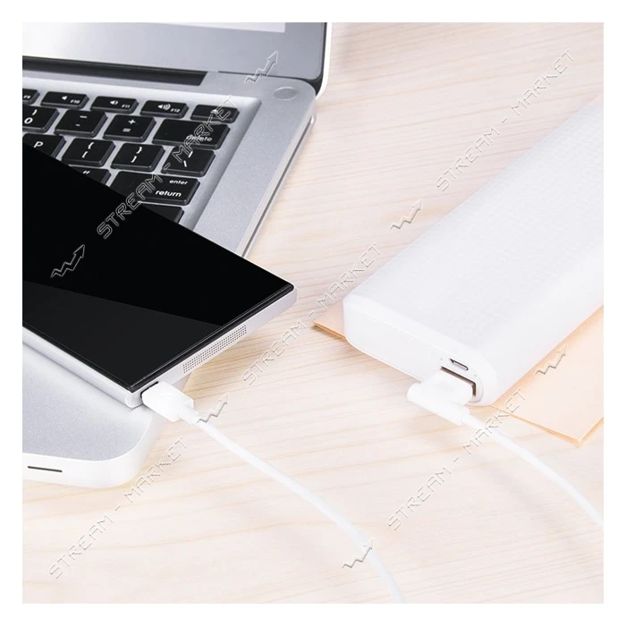 Кабель Hoco UPM10 Micro USB 2.1А длина 1.2м белый