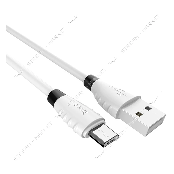 Кабель Hoco X27 Micro USB 2.4А длина 1.2м белый