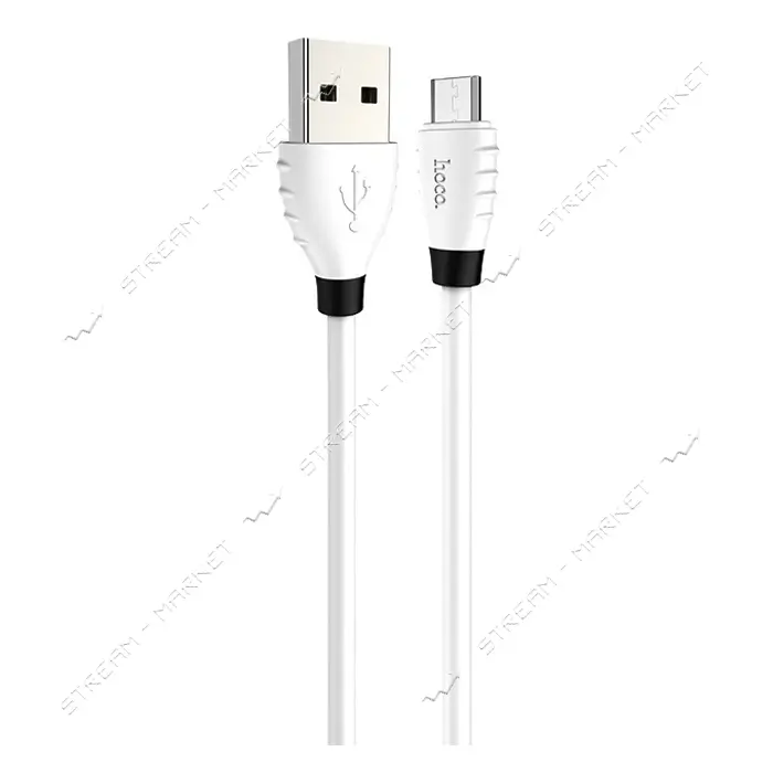 Кабель Hoco X27 Micro USB 2.4А длина 1.2м белый