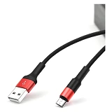 Кабель Hoco X26 Micro USB длина 1м черный с красным