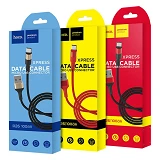 Кабель Hoco X26 Micro USB длина 1м черный с золотом                                                 
