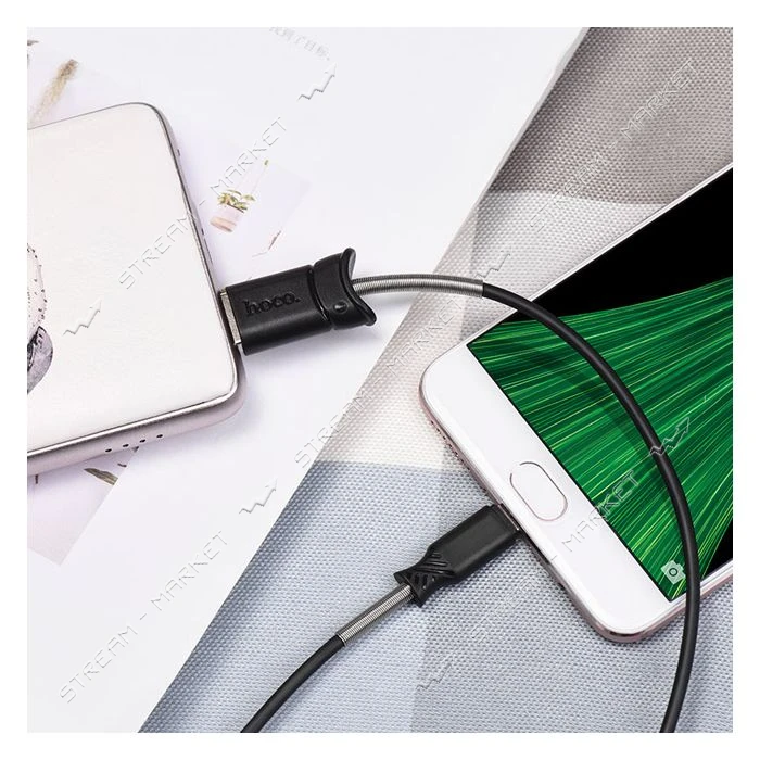 Кабель Hoco X24 Pisces charged Micro USB длина 1м черный