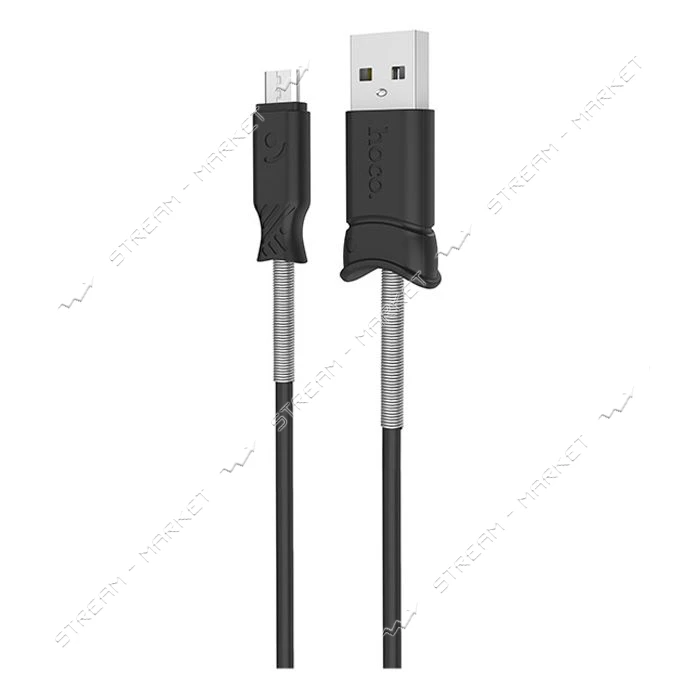 Кабель Hoco X24 Pisces charged Micro USB длина 1м черный