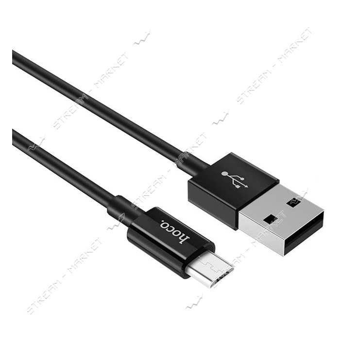 Кабель Hoco X23 Skilled charged Micro USB длина 1м черный