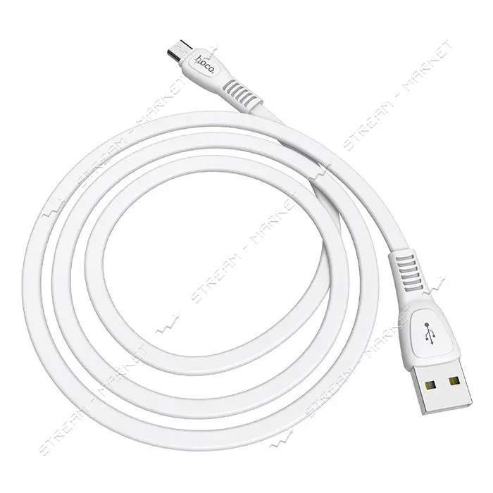Кабель Hoco X40 Micro USB 2.4А 1м белый