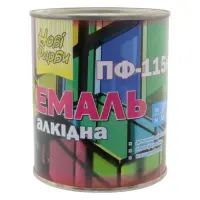 Краска алкидная Новые краски ПФ-115 0.9л белая                                                      