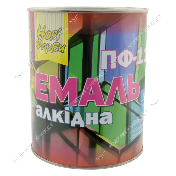 Краска алкидная Новые краски ПФ-115 2.8л белая
