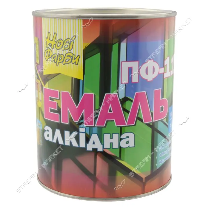 Краска алкидная Новые краски ПФ-115 2.8л темно-серая                                                