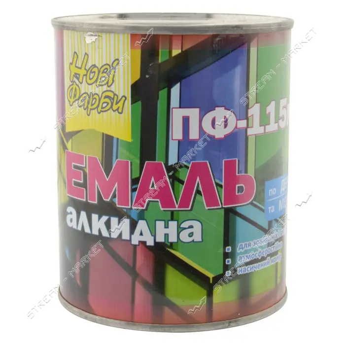 Краска алкидная Новые краски ПФ-115 0.9л бежевая