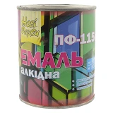 Краска алкидная Новые краски ПФ-115 0.9л коричневая