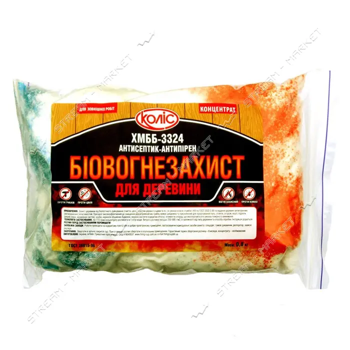 Антисептик Колис Биоогнебиозащита ХМББ-3324 пакет 0.75кг                                            