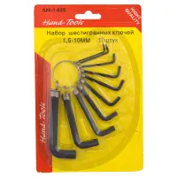 Набор шестигранных ключей Hand-Tools ht1842 1.5-10мм Г-образные 10шт