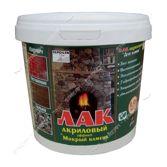 Лак акриловый для камня Ispolin 2л
