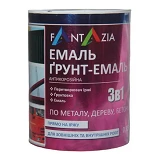 Грунт-эмаль 3в1 Фантазия 2.8л вишневая