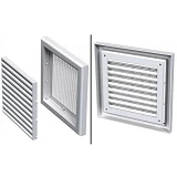 Решетка вентиляционная пластиковая Vents МВ 120 с с сеткой от насекомых                             