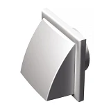 Решетка вентиляционная пластиковая Vents МВ 102 ВК флянец с клапаном коричневая                     