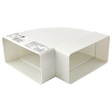 Колено горизонтальное Vents 5251 L 143мм 55x110мм