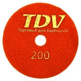 Круг полировальный черепашка TDV 100мм Р80 мокрая шлифовка