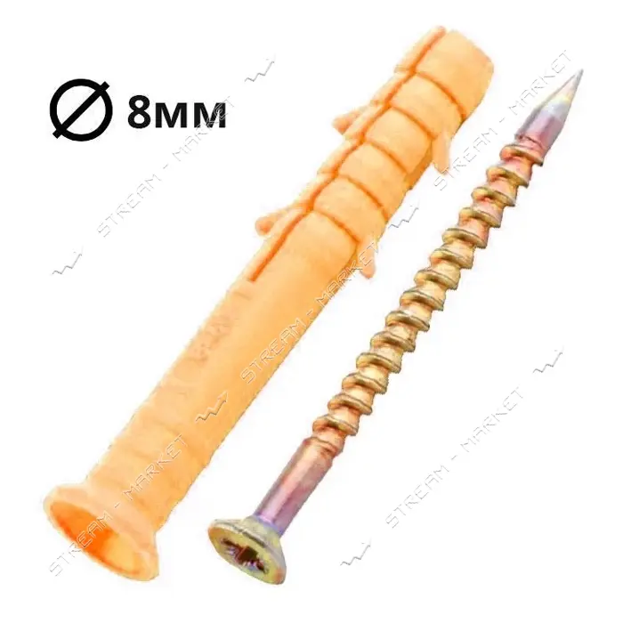 Быстрый монтаж Обрий 8x100мм потай 50шт
