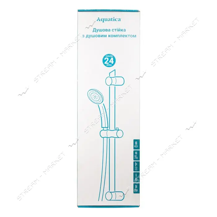 Душевая стойка Aquatica 9792155 с душевым комплектом 55A                                            