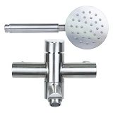 Смеситель для ванны Aquatica 9719211 HT-2C171P гусак прямой 100мм картридж 35мм нерж                