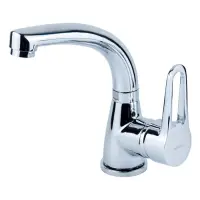 Смеситель для раковины Aquatica 9734000 HL-1A230С гусак изогнутый на гайке картридж 35мм            
