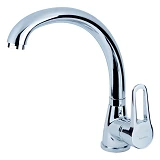 Смеситель для кухни Aquatica HL-4B130С гусак ухо на гайке картридж 35мм                             