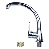 Смеситель для кухни Aquatica HL-4B130С гусак ухо на гайке картридж 35мм                             