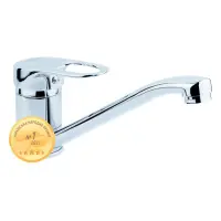 Смеситель для кухни Aquatica MJ-2B229C гусак прямой 250мм на шпильке картридж 40мм                  