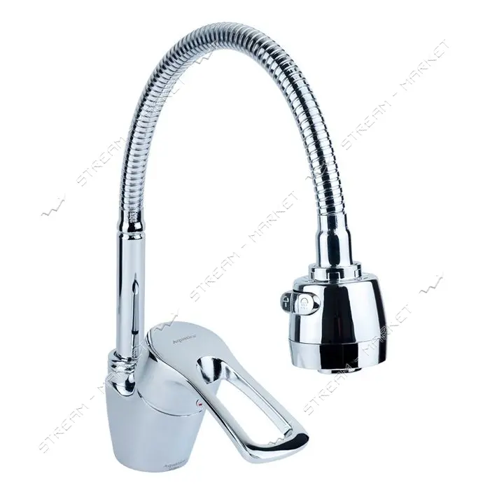 Смеситель для кухни Aquatica 9746120 ML-4B644C гусак гофрированный на гайке картридж 40мм           