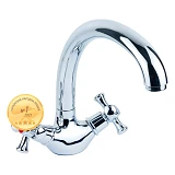 Смеситель для кухни Aquatica PL-4B155C гусак ухо на гайке кранбукса 1/2"