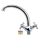 Смеситель для кухни Aquatica PL-4B155C гусак ухо на гайке кранбукса 1/2"