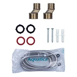 Смеситель для ванны Aquatica PL-5C455C гусак изогнутый дивертор встроенный шар кранбукса 1/2"       