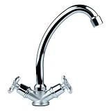 Смеситель для кухни Aquatica 9786100 эконом на шпильке кранбукса 1/2" 2шт