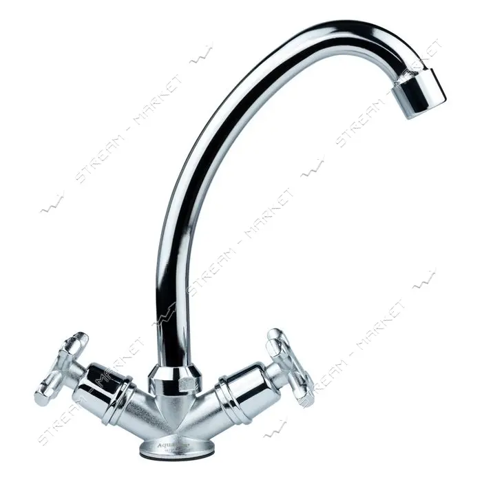 Смеситель для кухни Aquatica 9786100 эконом на шпильке кранбукса 1/2" 2шт