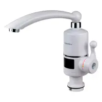 Кран-водонагреватель Aquatica 9797102 проточный 3кВт для кухни прямой на гайке с дисплеем           