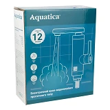 Кран-водонагреватель Aquatica LZ-6A211W проточный 3кВт для раковины гусак изогнутый настенный