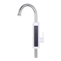 Кран-водонагреватель Aquatica 9789113 проточн 3.3кВт для кухни ухо на гайке с диспл и термост белый 