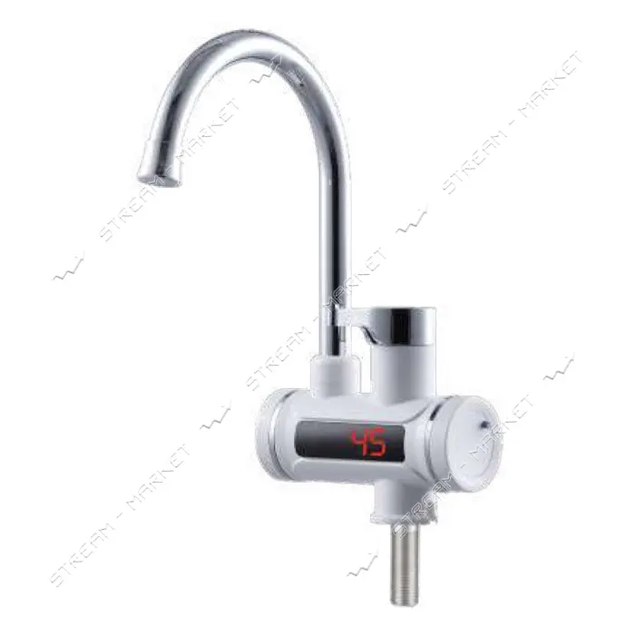 Кран-водонагреватель Aquatica 9792103 проточн 3.3кВт для кухни ухо на гайке с дисплеем и термостатом