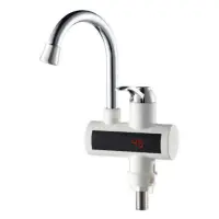 Кран-водонагреватель Aquatica 9798103 проточный 3кВт для кухни ухо на гайке с дисплеем              