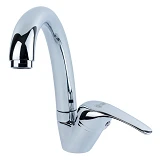 Смеситель 35 для кухни Aquatica Tau 9846120 TN-5B142C гусак ухо на шпильке картридж 35мм            