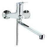 Смеситель для ванны Aquatica Tau SM-2C244C  прямой 350мм                                            