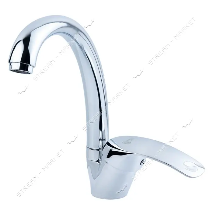 Смеситель для кухни Aquatica Tau 9840140 SL-4B143C гусак ухо на гайке картридж 40мм                 