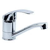 Смеситель для кухни Aquatica Tau 9804110 SD-1B243C гусак прямой 250мм на гайке картридж 40мм        