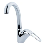Cмеситель для кухни Aquatica Tau 9810100 SF-4B439C гусак ухо латунный шток на гайке картридж 40мм   