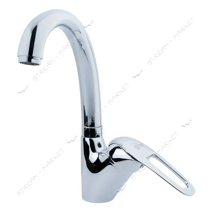 Cмеситель для кухни Aquatica Tau 9810100 SF-4B439C гусак ухо латунный шток на гайке картридж 40мм   
