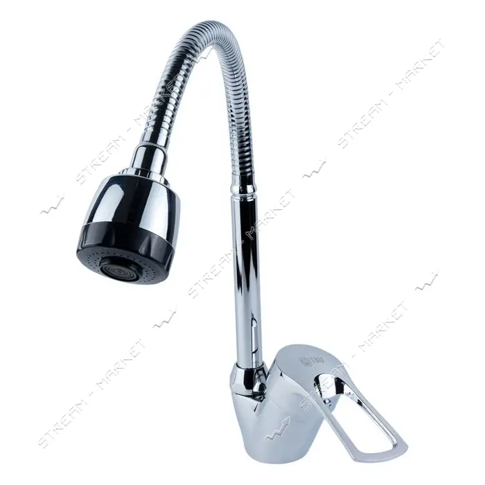 Смеситель для кухни Aquatica Tau 9843150 SM-4B644C гусак гофрированный на гайке картридж 40мм