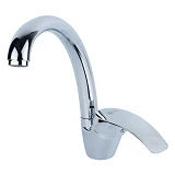Смеситель для кухни Aquatica Tau 9804150 SD-4B143C гусак ухо на гайке картридж 40мм                 