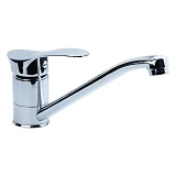 Смеситель для кухни Aquatica Tau 9807130 SE-2B245C гусак прямой 250мм на шпильке картридж 40мм      