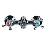 Смеситель для ванны Aquatica Tau 9885210 VN-2C260C гусак прямой 350мм кран-букса 1/2"               